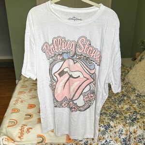 Rolling Stones White Graphic T-Shirt